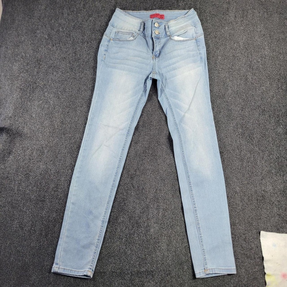 Wax Jean Women Light Blue Skinny Jeans Butt I Love You High Rise Size 5